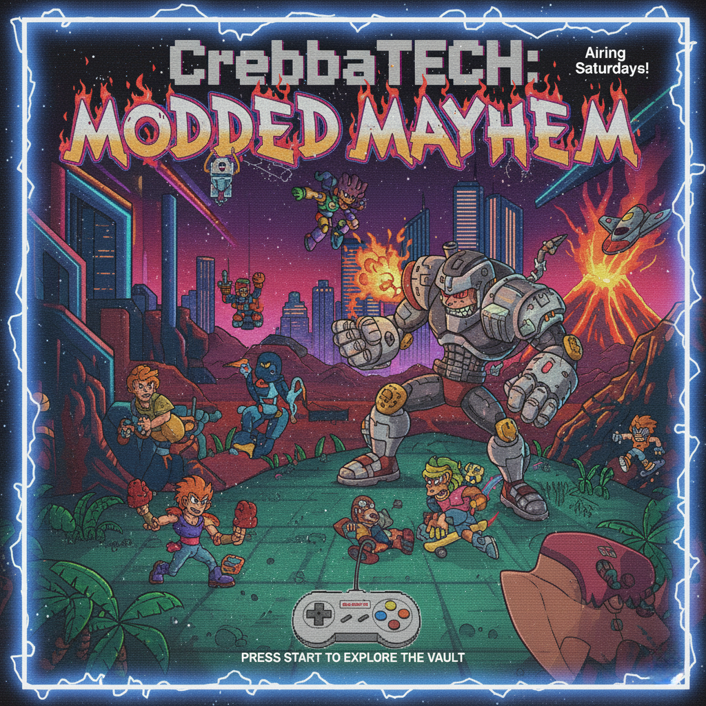Modded Mayhem (Video Game Reproductions) – CrebbaTECH: RETROVERSE