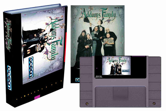 Addams Family (SNES Compatible) - Reproduction Video Game Cartridge with Case and Manual image 0
