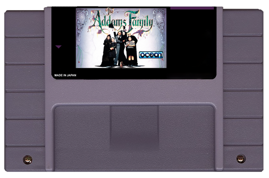Addams Family (SNES Compatible) - Reproduction Video Game Cartridge with Case and Manual image 1